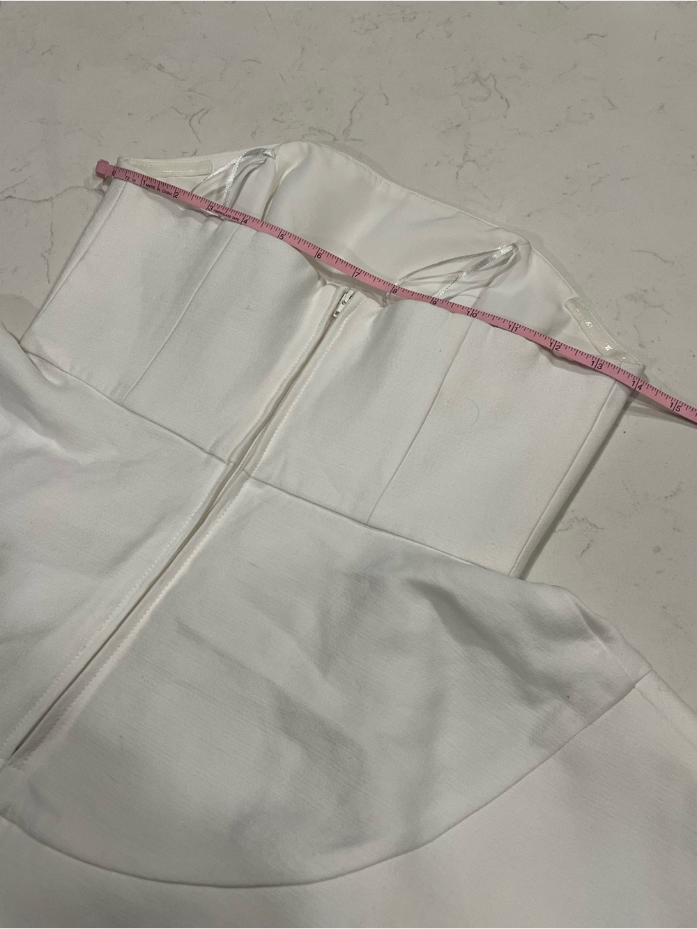 C/MEO Collective White Strapless Peplum Bustier Top - Picture 4 of 7